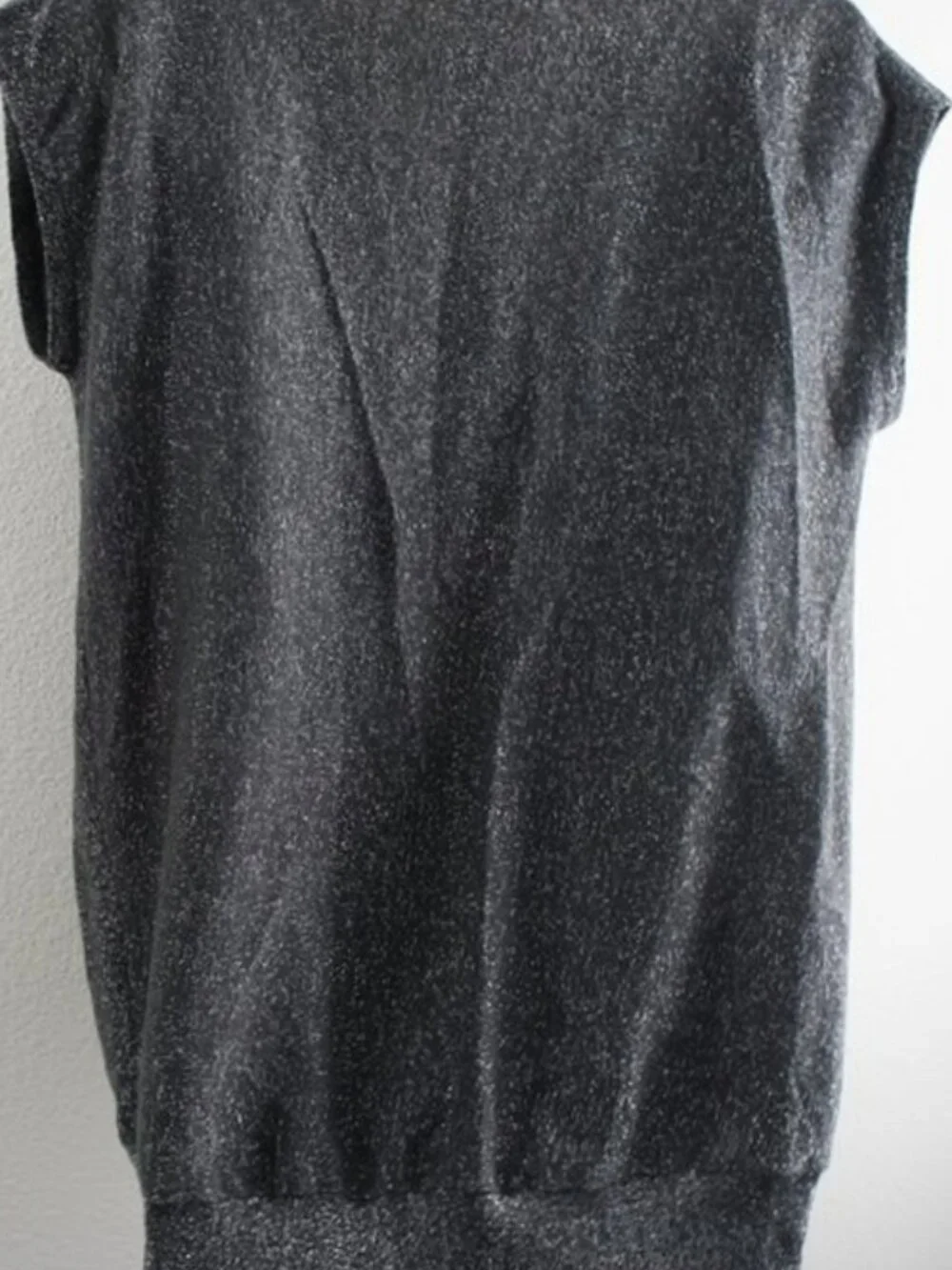 Michael Kors Gray Metallic Cowl Neck Sweater size S